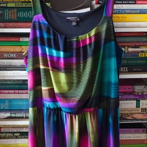 Multi-colored 70's style Maxi dress
